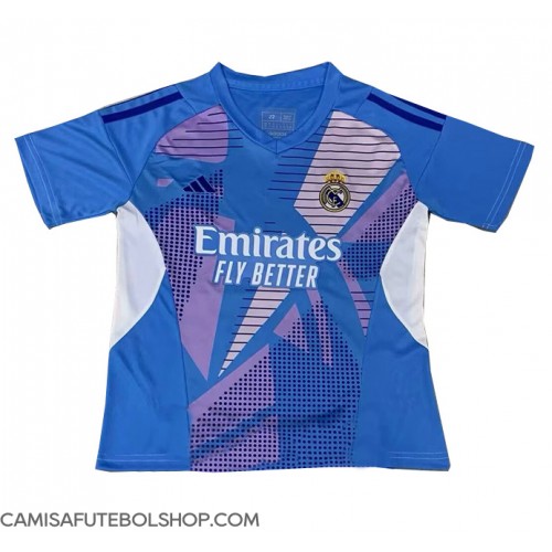 Camisa de time de futebol Real Madrid Goleiro Replicas 1º Equipamento 2024-25 Manga Curta